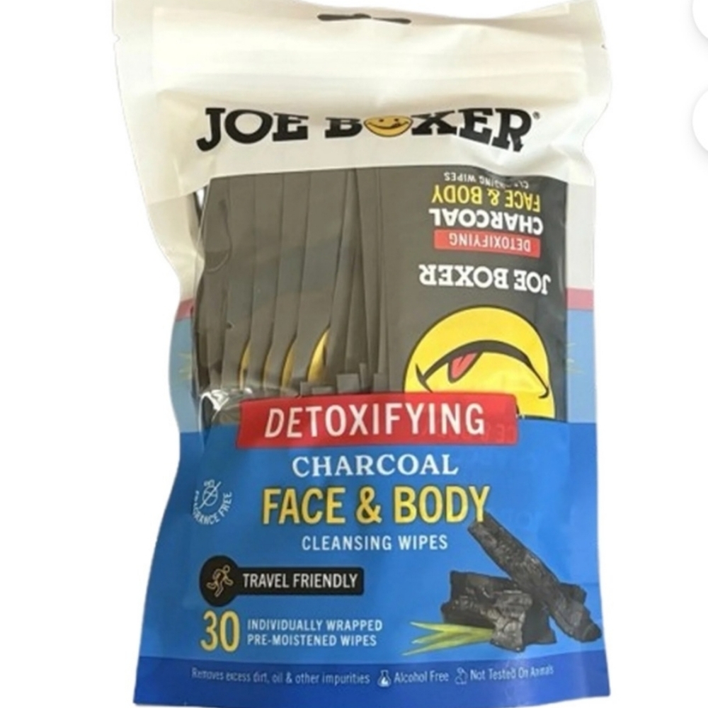 Joe Boxer Charcoal Cleansing Wipes